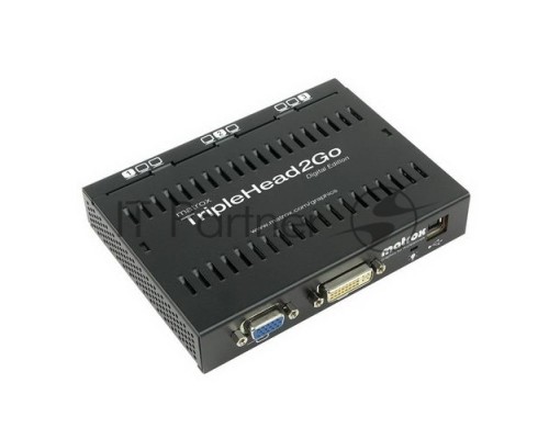Коммутатор видеосигнала  T2G-D3D-IF, TripleHead2Go Digital Edition, 3x 1680x1050(2x 1920x1200), external multi-display upgrade that adds up to three monitors to your system, Input-DVI-DL or VGA, Output-2/3 DVI-I outputs, 1cable VGA-VGA, 1cable DVI-DVI, 1