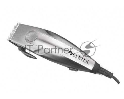 Машинка для стрижки Centek CT-2109 (серый/хром) высококач. сталь, насадки, эргономичный дизайн