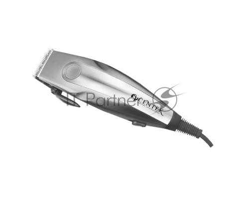 Машинка для стрижки Centek CT-2109 (серый/хром) высококач. сталь, насадки, эргономичный дизайн