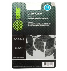 Заправочный набор Cactus CS-RK-CZ637 черный для HP DeskJet 2020/2520 (2*30ml)