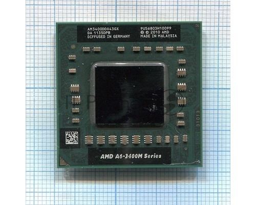 Процессор  Socket FS1 AMD A6-3400M 1400MHz (4096Kb L2 Cache, FSB 800MHz, AM3400DDX43GX)