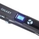 Щипцы для волос Galaxy GL 4505, голубой, 65 Вт, нагревательный элемент с защитой от перегрева, сменные пластины с керамическим покрытием: 89*27,5 мм и 89*57 мм, ЖК-дисплей с индикацией температуры, регулятор температурных режимов, шнур питания, вращающий