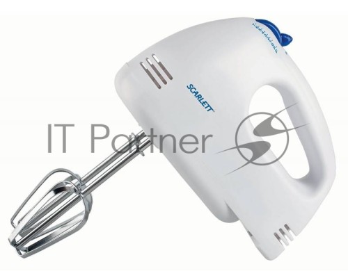 Миксер ручной Scarlett SC-HM40S03 200Вт белый/синий