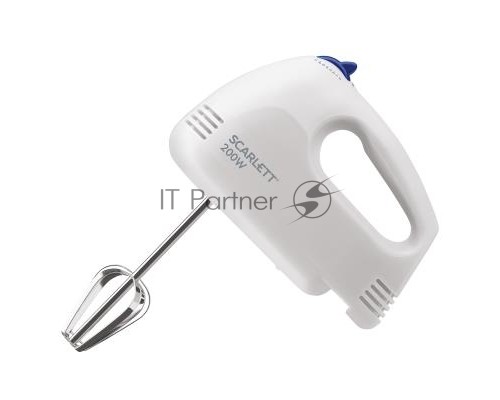 Миксер ручной Scarlett SC-HM40S03 200Вт белый/синий