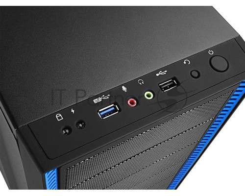 Корпус Deepcool TESSERACT BF (one black fan) без БП, черный, ATX