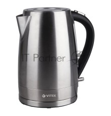 Чайник электрический Vitek VT-7000 1.7л. 2200Вт серебристый (корпус: металл)     