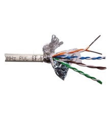 Кабель информационный Lanmaster LAN-6EFTP-PT-GY кат.6 SF/UTP общий экран в оплётке 4X2 PVC внутренний 305м серый