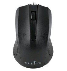 Мышь проводная Oklick 225M черный, 1200 dpi, USB, кнопки - 3