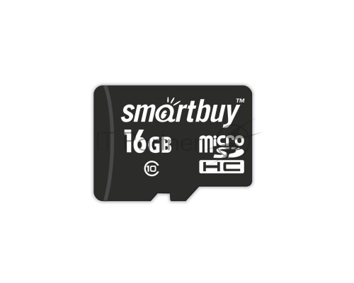 Карта памяти MicroSDHC (Transflash) 16Gb Smart Buy (Class 10)+SDадаптер