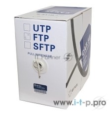 Кабель витая пара FTP 5bites FS5505-305A, бухта 305м, Cat.5E, 4 пары, одножильный, 24awg, 4X2X1/0.5, CCA/PVC