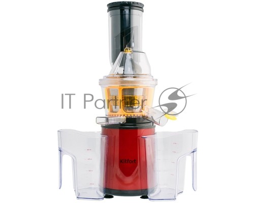 Соковыжималка шнековая Kitfort КТ-1102-2 150Вт бордовый/черный