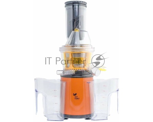 Соковыжималка шнековая Kitfort КТ-1102-1 оранжевый