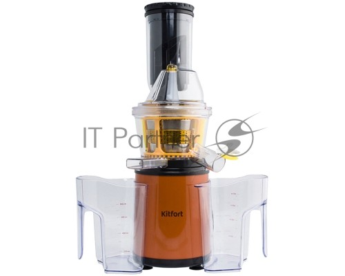 Соковыжималка шнековая Kitfort КТ-1102-1 оранжевый