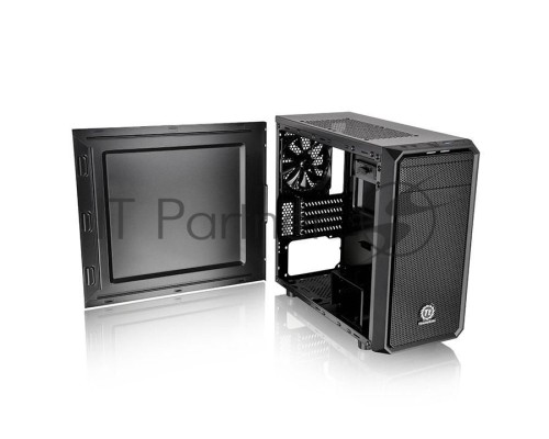 Корпус Thermaltake  Versa H15 черный без БП mATX 4x120mm 1xUSB2.0 1xUSB3.0 audio bott PSU