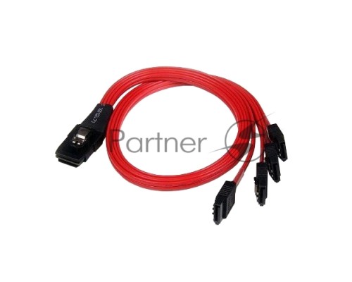 Кабель 26H113215-010 Chenbro 4xSATA-to-MiniSAS SFF-8087 600mm