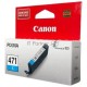 Картридж Canon CLI-471C (0401C001) голубой, 7 мл, до 311 стр. A4, для PIXMA MG5740/MG6840/MG7740/ TS5040/TS6040/TS8040/TS9040 (CLI471C)