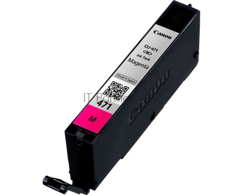 Картридж Canon CLI-471M (0402C001) пурпурный (7 мл, до 297 стр. A4) для Canon PIXMA MG5740/MG6840/MG7740/ TS5040/TS6040/TS8040/TS9040