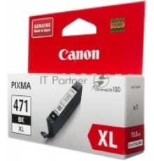 Картридж Canon CLI-471BK XL (0346C001) черный, повышенной емкости, до 895 стр, 11 мл., для PIXMA MG5740/MG6840/MG7740/ TS5040/TS6040/TS8040/TS9040