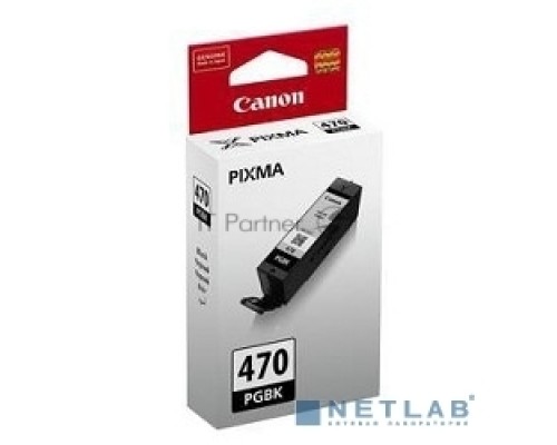 Картридж Canon PGI-470PGBK (0375C001), пигментный черный, 15 мл, до 300 стр. A4, для Pixma iP7240/ MG5440/MG5740/MG6340/MG6840/MG7740/ TS5040/TS6040/TS8040/TS9040 (PGI-470 PGBK / PGI-470 BK)