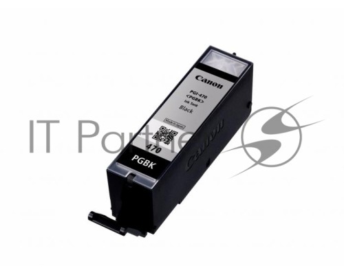 Картридж Canon PGI-470PGBK (0375C001), пигментный черный, 15 мл, до 300 стр. A4, для Pixma iP7240/ MG5440/MG5740/MG6340/MG6840/MG7740/ TS5040/TS6040/TS8040/TS9040 (PGI-470 PGBK / PGI-470 BK)
