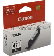 Картридж Canon CLI-471BK (0400C001) черный (7 мл., до 398 цв.фото 10х15) для Canon PIXMA MG5740/MG6840/MG7740/ TS5040/TS6040/TS8040/TS9040