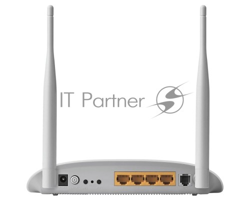 Сетевое оборудование TP-Link SOHO TD-W8961N(RU) 300 Мбит/с, 2T2R, ADSL2/ADSL+, Annex A, 4 порта 100 Мбит/с