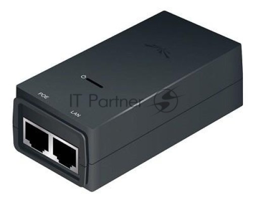 Сетевое оборудование UBIQUITI POE-24-12W(EU) блок питания с PoE, 220 VAC -> 12VDC, 0,5A - для абонентов