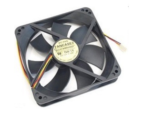 [Вентилятор] Gembird Вентилятор для корпуса 120x120x25mm, sleeve, узкий разъем 3pin [FANCASE3]