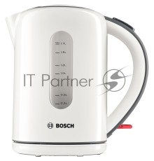 Чайник Bosch TWK7601,об.1,7л, 2200Вт., пластик, белый