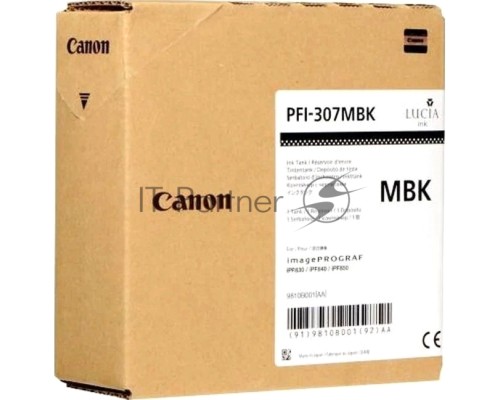 Картридж CANON PFI-307 MBK Matte Black для iPF 830/840/850  330ml