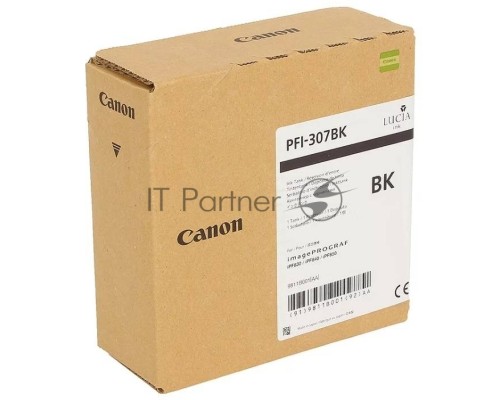 Картридж CANON PFI-307 BK Black (330 мл) для Canon imagePROGRAF iPF830, iPF840, iPF850