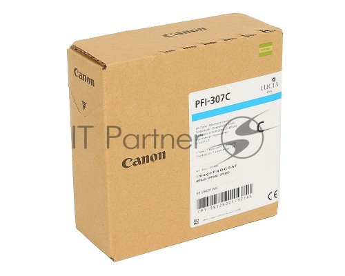 Картридж CANON PFI-307 C Cyan (330 мл) для Canon imagePROGRAF iPF830, iPF840, iPF850
