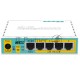 Маршрутизатор MikroTik RB750UPr2 hEX PoE lite 5x Ethernet, раздача PoE, 650 МГц ЦП, 64 МБ 5-портовый 100-Мбитный маршрутизатор с поддержкой PoE на 4-х портах