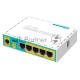 Маршрутизатор MikroTik RB750UPr2 hEX PoE lite 5x Ethernet, раздача PoE, 650 МГц ЦП, 64 МБ 5-портовый 100-Мбитный маршрутизатор с поддержкой PoE на 4-х портах