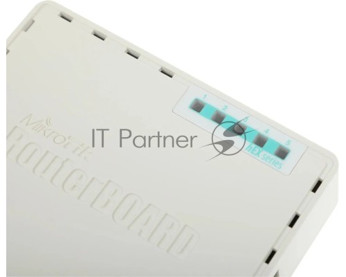 Маршрутизатор MikroTik RB750UPr2 hEX PoE lite 5x Ethernet, раздача PoE, 650 МГц ЦП, 64 МБ 5-портовый 100-Мбитный маршрутизатор с поддержкой PoE на 4-х портах