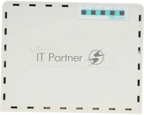 Маршрутизатор MikroTik RB750UPr2 hEX PoE lite 5x Ethernet, раздача PoE, 650 МГц ЦП, 64 МБ 5-портовый 100-Мбитный маршрутизатор с поддержкой PoE на 4-х портах