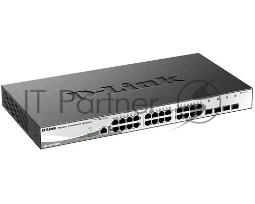 Управляемый коммутатор 2 уровня D-Link DGS-1210-28X/ME с 24 портами 10/100/1000Base-T и 4 портами 10GBase-X SFP+
