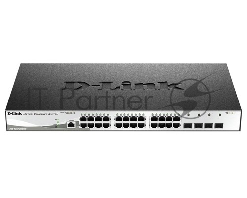 Управляемый коммутатор 2 уровня D-Link DGS-1210-28X/ME с 24 портами 10/100/1000Base-T и 4 портами 10GBase-X SFP+