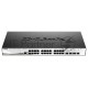 Управляемый коммутатор 2 уровня D-Link DGS-1210-28X/ME с 24 портами 10/100/1000Base-T и 4 портами 10GBase-X SFP+