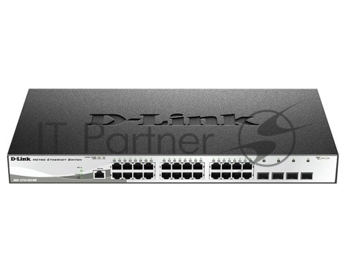 Управляемый коммутатор 2 уровня D-Link DGS-1210-28X/ME с 24 портами 10/100/1000Base-T и 4 портами 10GBase-X SFP+