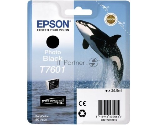 Картридж EPSON C13T76014010 черный фото (26 мл) для SC-P600