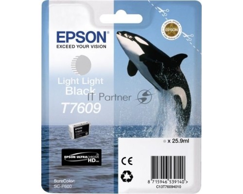 Картридж EPSON C13T76094010 светло-серый (26 мл) для SureColor SC-P600