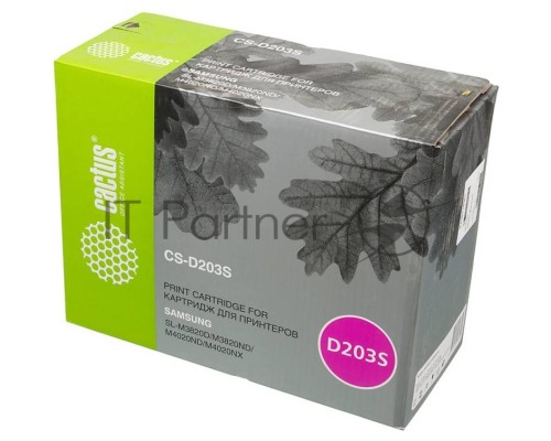 Картридж лазерный Cactus CS-D203S черный (3000 стр.) для Samsung SL-M3820D/M3820ND/M4020ND/M4020NX