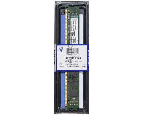Модуль памяти Kingston DIMM DDR3 4Gb 1333MHz KVR13N9S8/4 RTL PC3-10600 CL9 240-pin 1.5В