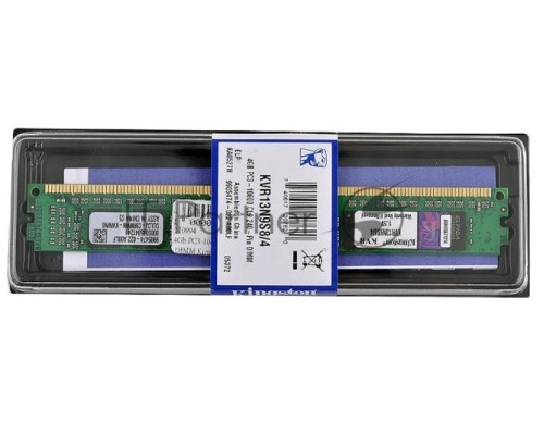 Модуль памяти Kingston DIMM DDR3 4Gb 1333MHz KVR13N9S8/4 RTL PC3-10600 CL9 240-pin 1.5В