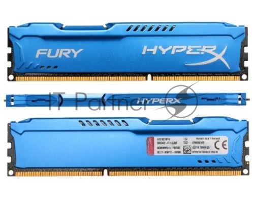 Модуль памяти Kingston DIMM DDR3 4GB (PC3-15000) 1866MHz HX318C10F/4 HyperX Fury Series CL10
