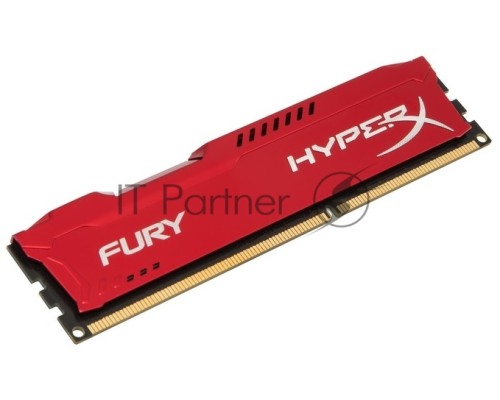 Модуль памяти Kingston DIMM DDR3 4GB (PC3-15000) 1866MHz HX318C10FR/4 HyperX Fury Red Series CL10