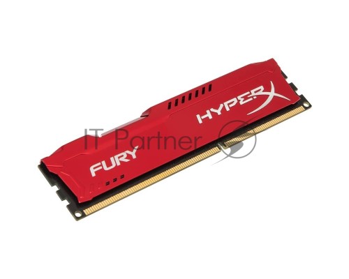 Модуль памяти Kingston DIMM DDR3 4GB (PC3-15000) 1866MHz HX318C10FR/4 HyperX Fury Red Series CL10