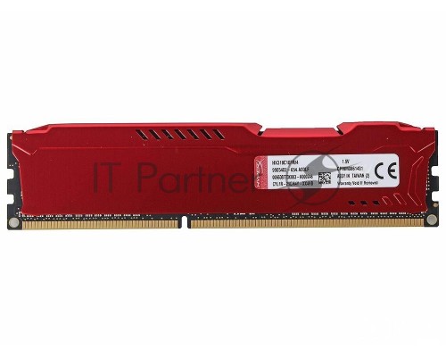 Модуль памяти Kingston DIMM DDR3 4GB (PC3-15000) 1866MHz HX318C10FR/4 HyperX Fury Red Series CL10