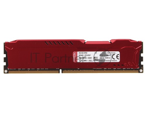 Модуль памяти Kingston DIMM DDR3 8GB (PC3-15000) 1866MHz HX318C10FR/8  HyperX Fury Red Series CL10